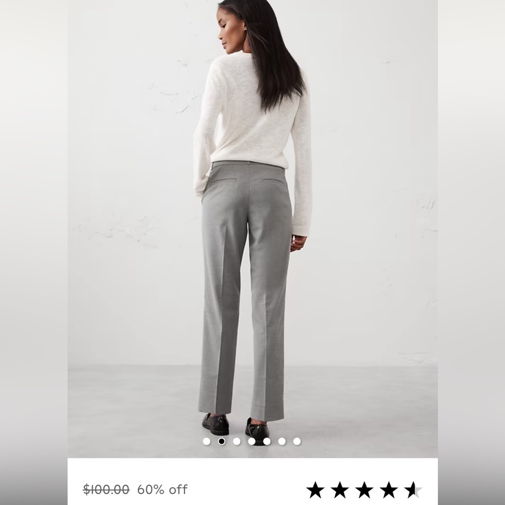 Women’s Banana Republic Striped Pants - Picture 5 of 6